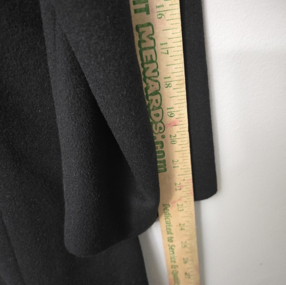 Pronto Moda Europa Wool-Cashmere Blend Overcoat Black - 42R Quiet Luxury - Picture 9 of 11